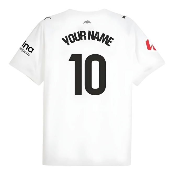 2025-2026 Valencia Home Shirt (Kids) (Your Name)