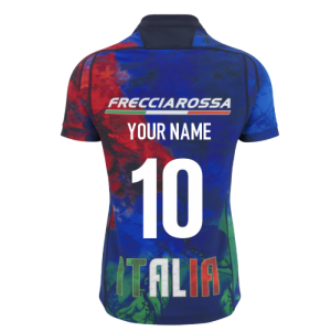 2025-2026 Italy FIR Rugby Training Jersey (Navy)