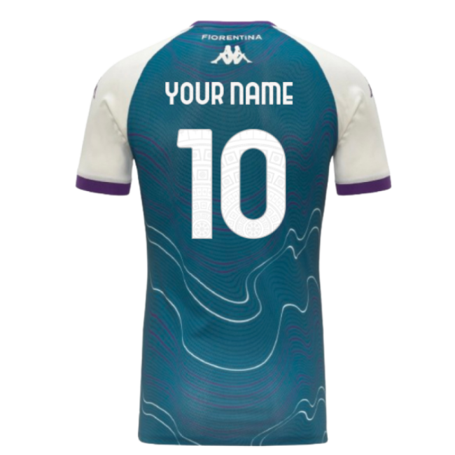 2025-2026 Fiorentina Pre Match Shirt (Turquoise) (Your Name)