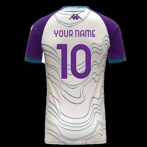 2025-2026 Fiorentina Pre Match Shirt (White-Violet) (Your Name)