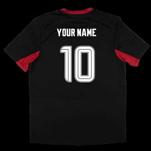 2025-2026 Rangers Pro Training Short Sleeve Tee (Caviar) (Your Name)