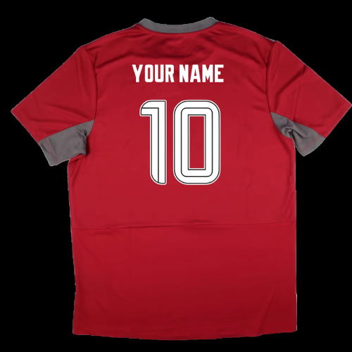 2025-2026 Rangers Pro Training Short Sleeve Tee (Rythmic Red) (Your Name)