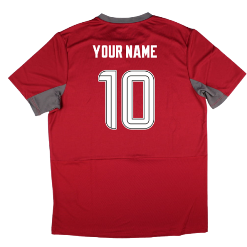 2025-2026 Rangers Pro Training Short Sleeve Tee (Rythmic Red) (Your Name)