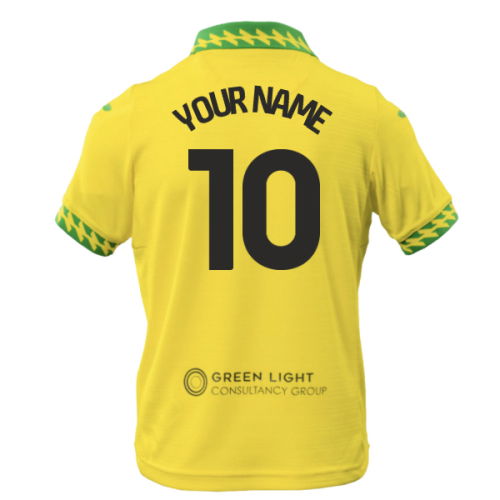 2025-2026 Norwich City Home Shirt - Kids (Your Name)