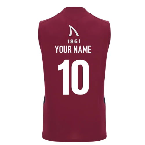 2025-2026 Sale Sharks Training Poly Sleeveless Shirt (Your Name)