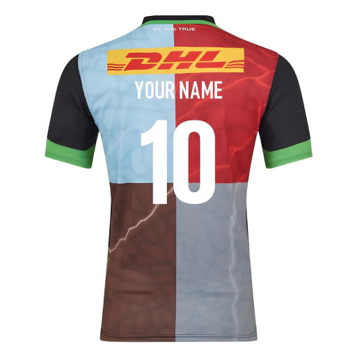 2025-2026 Harlequins Home Rugby Shirt (Your Name)