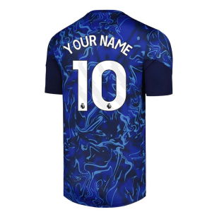 2025-2026 Everton Pre Match Short Sleeve Tee (Blue) (Your Name)