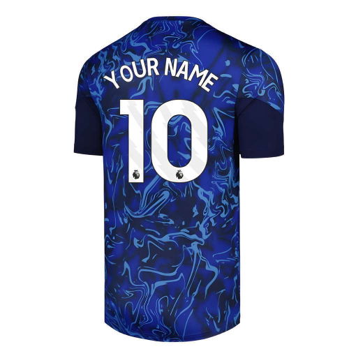 2025-2026 Everton Pre Match Short Sleeve Tee (Blue) (Your Name)  2025-2026 Everton Pre Match Short Sleeve Tee (Blue) (Your Name)