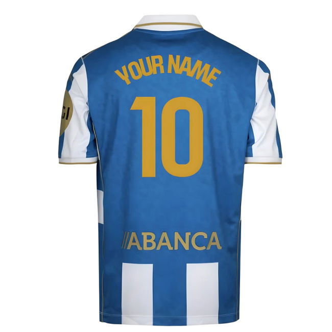 2025-2026 Deportivo La Coruna Home Shirt (Your Name)