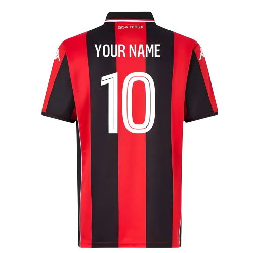2025-2026 OGC Nice Home Shirt (Kids) (Your Name)  2025-2026 OGC Nice Home Shirt (Kids) (Your Name)