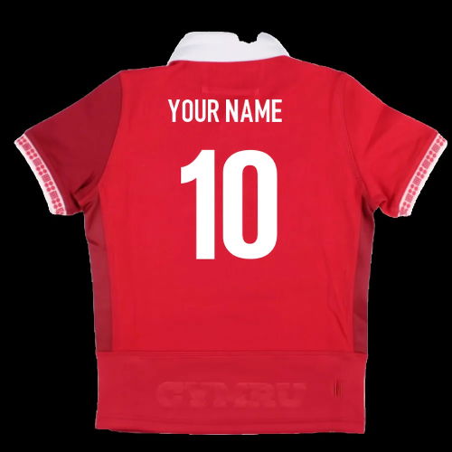 2025-2026 Wales WRU Home Cotton Rugby Shirt (Kids) (Your Name)