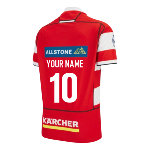 2025-2026 Gloucester Rugby Poly Home Shirt (Your Name)