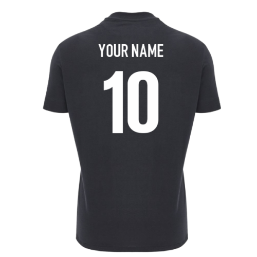 2025-2026 Ospreys Rugby Ath Cotton Tee (Black) (Your Name)