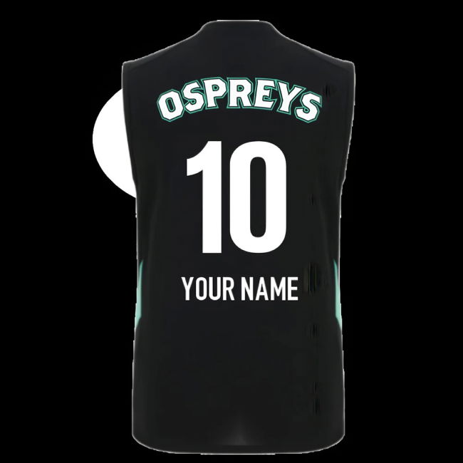 2025-2026 Ospreys Training Poly Sleeveless Shirt (Black) (Your Name)