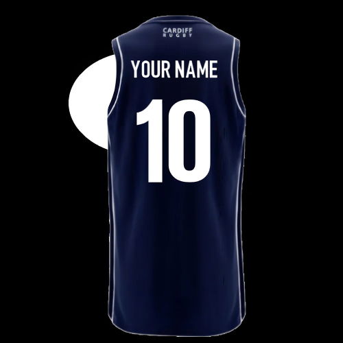 2025-2026 Cardiff Blues Basketball Singlet (Navy) (Your Name)