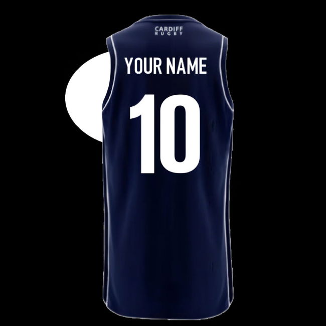 2025-2026 Cardiff Blues Basketball Singlet (Navy) (Your Name)