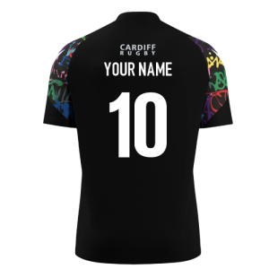 2025-2026 Cardiff Blues Rugby Training Tee (Black)