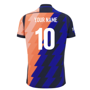 2025-2026 Edinburgh Rugby Training Jersey (Orange-Blue)
