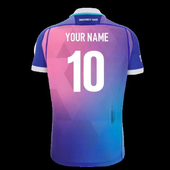 2025-2026 Glasgow Warriors Rugby Training Jersey (Blue) (Your Name)