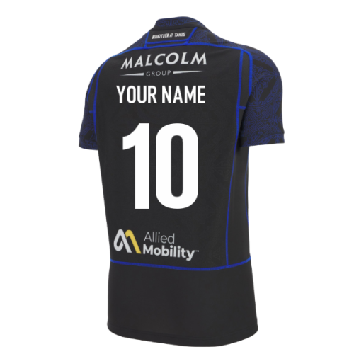 2025-2026 Glasgow Warriors Home Slim Fit Rugby Shirt (Your Name)