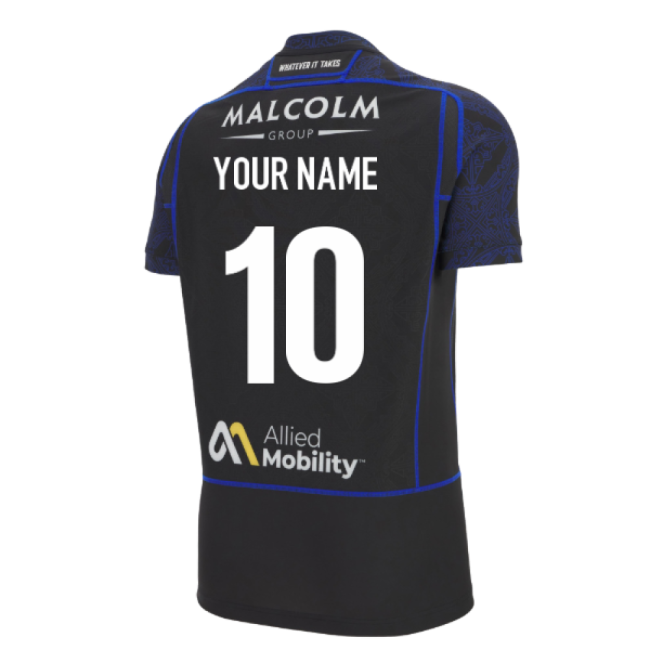 2025-2026 Glasgow Warriors Home Slim Fit Rugby Shirt (Your Name)