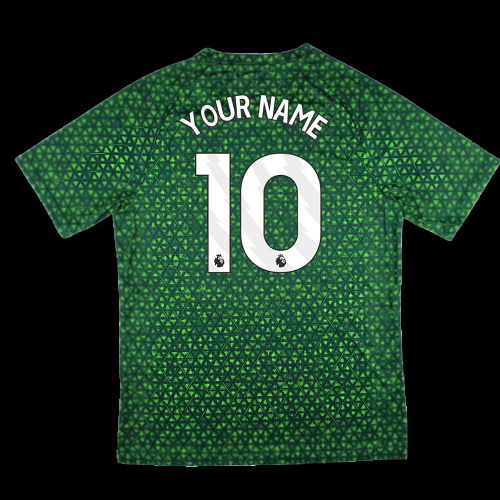 2025-2026 Man City Warm Up Jersey (Green Terrain) (Your Name)
