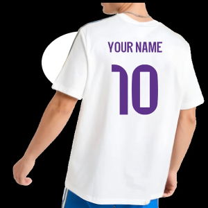 2025-2026 Real Madrid Icon T-Shirt (White) (Your Name)