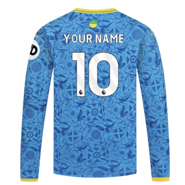 2025-2026 Wolves Long Sleeve Third Shirt (Kids) (Your Name)