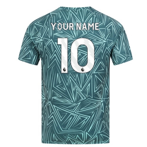 2025-2026 Wolves Away Pre-Match Shirt (Dark Green) (Your Name)