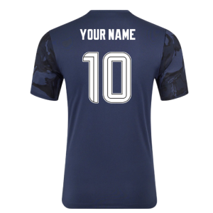 2025-2026 Rangers Third Pre Match Short Sleeve Tee (Indigo) (Your Name)
