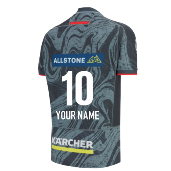 2025-2026 Gloucester Rugby Euro Replica Shirt (Your Name)