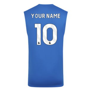 2025-2026 Wolves Players Training Vest (Lapis Blue) (Your Name)