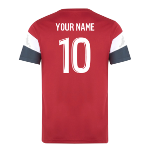 2025-2026 AS Monaco Pre Match Shirt (Red) (Your Name)