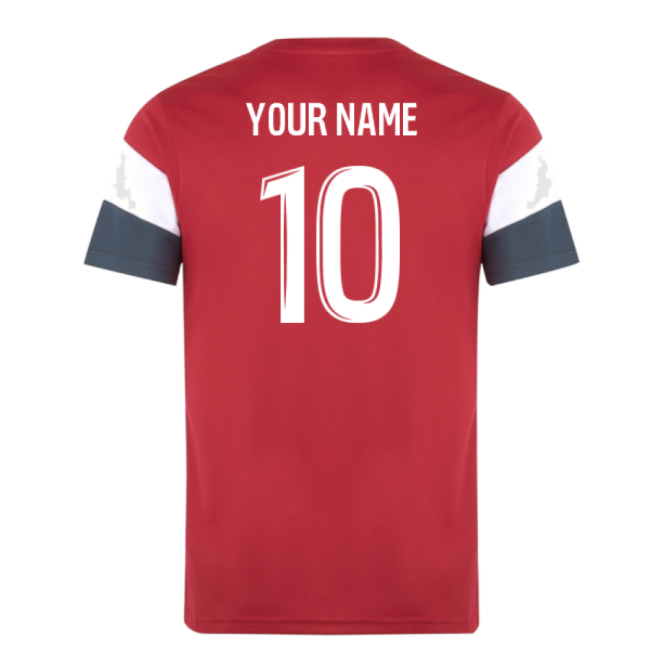 2025-2026 AS Monaco Pre Match Shirt (Red) (Your Name)