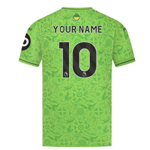 2025-2026 Wolves Goalkeeper Third Shirt (Green) (Your Name)  2025-2026 Wolves Goalkeeper Third Shirt (Green) (Your Name)