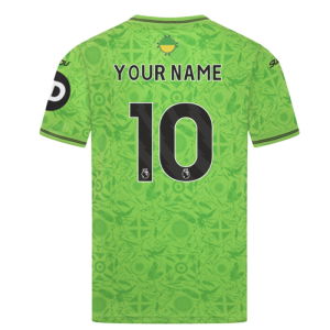 2025-2026 Wolves Goalkeeper Third Shirt (Green) - Kids (Your Name)