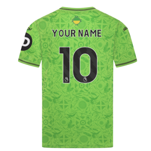 2025-2026 Wolves Goalkeeper Third Shirt (Green) - Kids (Your Name)