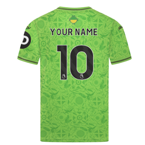 2025-2026 Wolves Goalkeeper Third Shirt (Green) - Kids (Your Name)  2025-2026 Wolves Goalkeeper Third Shirt (Green) - Kids (Your Name)