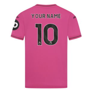 2025-2026 Wolves Goalkeeper Away Shirt (Pink) - Kids (Your Name)