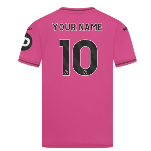 2025-2026 Wolves Goalkeeper Away Shirt (Pink) - Kids (Your Name)