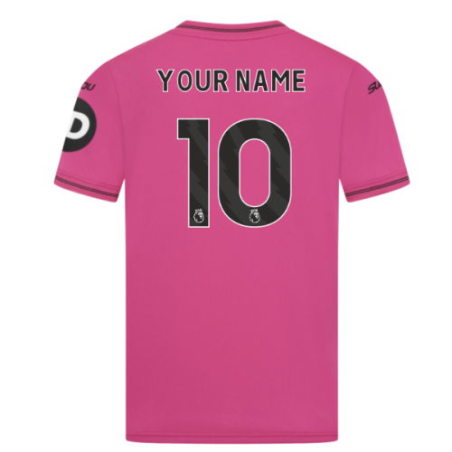 2025-2026 Wolves Goalkeeper Away Shirt (Pink) - Kids (Your Name)