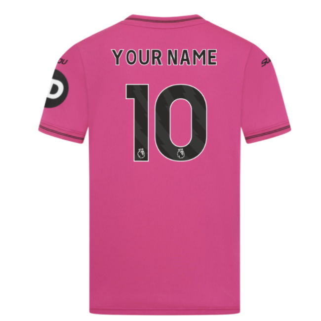 2025-2026 Wolves Goalkeeper Away Shirt (Pink) - Kids (Your Name)