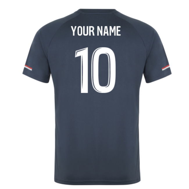 2025-2026 AS Monaco Training Shirt (Dark Slate) (Your Name)