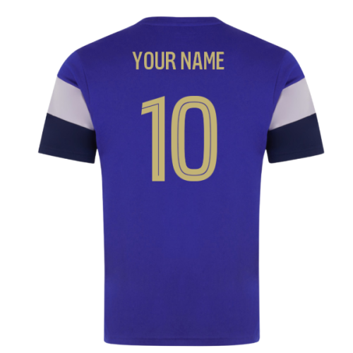 2025-2026 AS Monaco Pre Match Shirt (Blue) (Your Name)