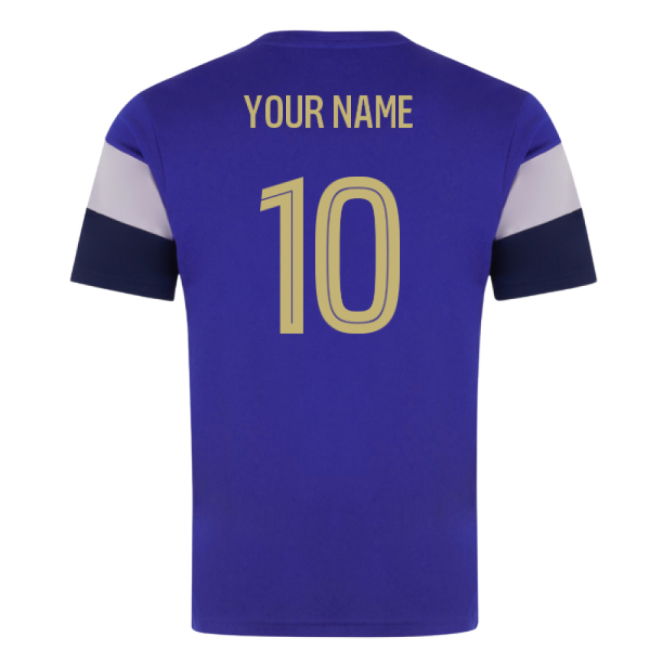 2025-2026 AS Monaco Pre Match Shirt (Blue) (Your Name)