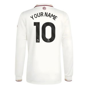 2025-2026 Arsenal Authentic Long Sleeve Third Shirt (Your Name)