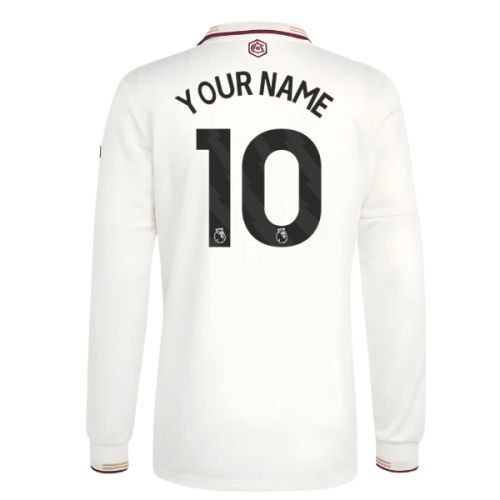 2025-2026 Arsenal Authentic Long Sleeve Third Shirt (Your Name)