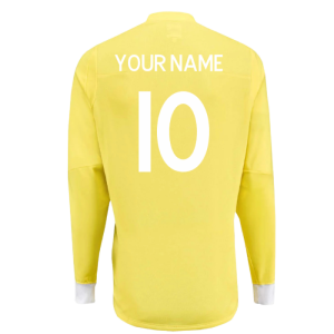 2010-2011 England Home Goalkeeper Shirt (Yellow) (Your Name)