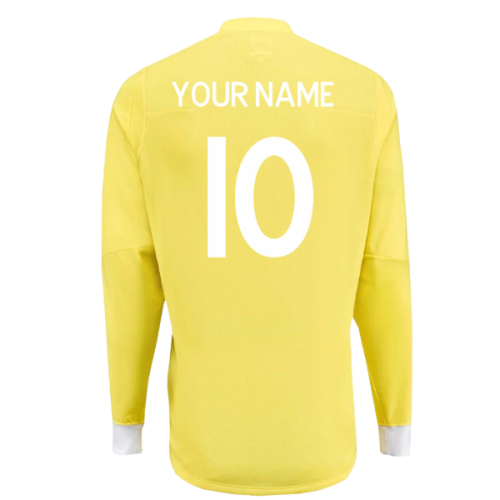 2010-2011 England Home Goalkeeper Shirt (Yellow) (Your Name)