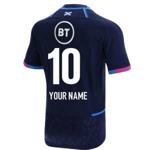 2021-2022 Scotland Home Pro Body Fit Rugby Shirt (Your Name)